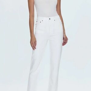 Pistola Women's Straight Leg White Jeans